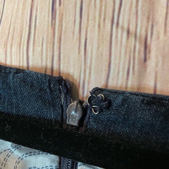 Lane Bryant Denim Jean Cap Sleeve Square Sweetheart Neck Dress Size 22 - Picture 4 of 5